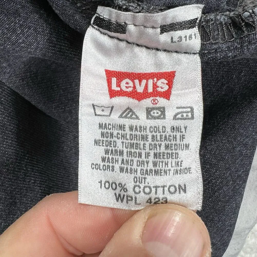 Vintage Levi’s 501 Jeans Men‎ 38x34 (Actual 35x33) Black Straight Classic Grunge